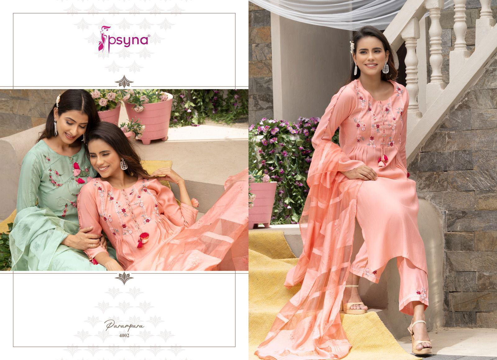 Parampara Vol 4 By Psyna Readymade Salwar Suits Catalog